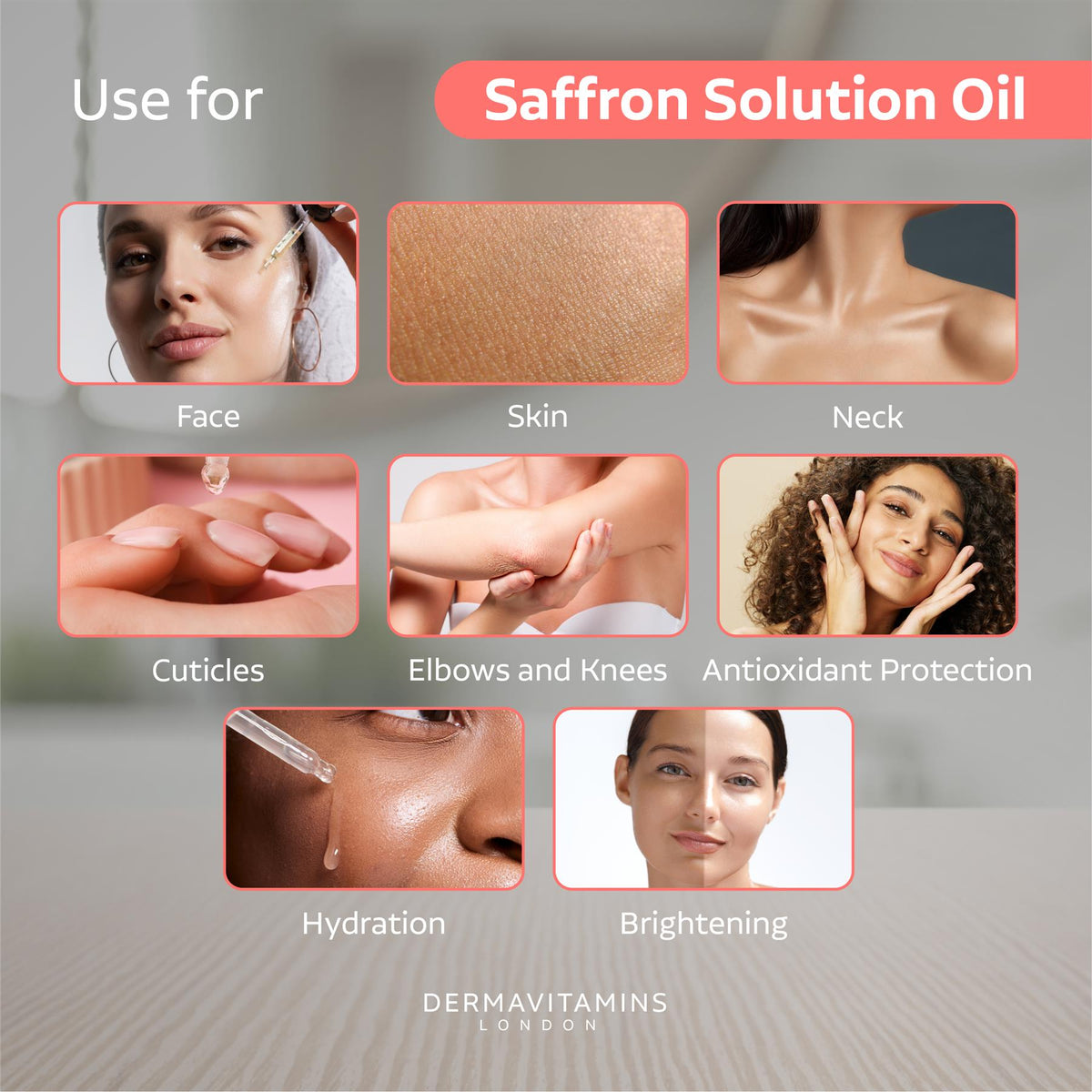 Dermavitamins 100% Natural Saffron Solution Oil