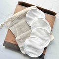 Re-useable Eco Friendly Bamboo Makeup Remover Pads - 12 pack with bag